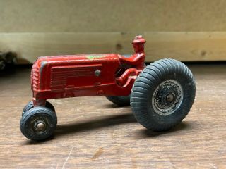 Vintage Cast Iron Arcade Oliver Red Tractor