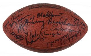 1979 Pittsburgh Steelers Bowl Champions Team Signed Nfl Football Jsa