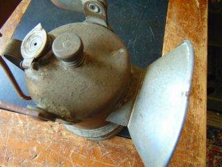 Vintage Miner ' s Brass Carbide Lamp Lantern 3
