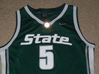 5 Michigan State Spartans Nike Elite Basketball Jersey Youth Large