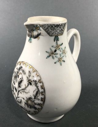 18th C.  Chinese Encre de Chine Porcelain Grisaille Creamer Export Perfect 2