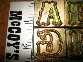 Vintage Leather Tool Stamps 1” Alphabet Letter 3