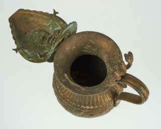 Antique Indian Asian Hindu Ganesha Brass Oil Lamp