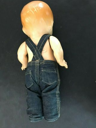 1920 - 40 Antique Buddy Lee Composition Doll in Overalls 2