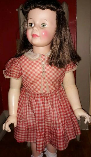 Vintage Brown Hair Patti Playpal Doll ideal toy corp G - 35 - 7 on Back 3