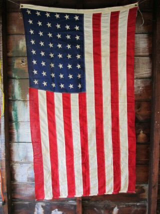 Vintage 48 Star Us American Flag 3 X 5 Valley Forge Flag Co.