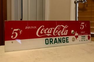 Vintage 1960 ' s Coca - Cola Vending Machine Plexiglas Panel - Sign,  Beauty 3