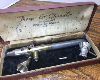Thayer and Chandler Vintage Airbrush (2) total with a case 2