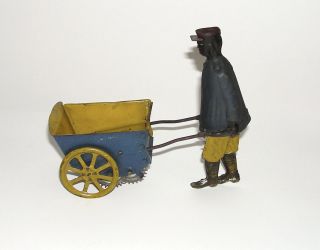 Antique Ferdinand Strauss Tip Top Porter Metal Tin Litho Wind - Up Toy (dakotapaul