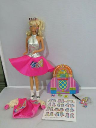 Vintage 1987 Barbie & Sensations Doll With Accessories