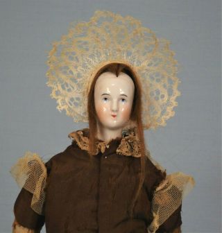 Rare Antique German Bald Slit Head Elegant Lady China Doll Possibly Kestner