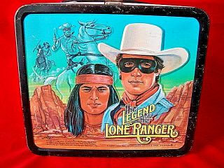 Vintage " The Legend Of The Lone Ranger " Lunchbox,  Aladdin Ind.  1980 