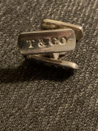 Authentic Vintage Tiffany & Co.  1837 Cufflinks In Sterling Silver