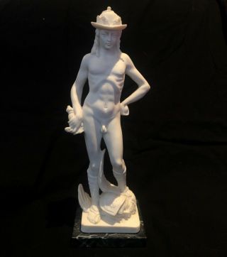 Rare Vtg G.  Ruggeri David By Donatello Figurines Classical Sculpture