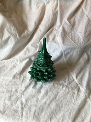Vintage 70’s Christmas Tree Table Top Lighter With Ash Tray Stacks