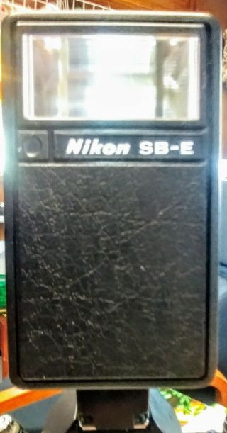 Vintage Nikon Speedlight Sb - E Shoe Mount Flash Tested/ Cond.
