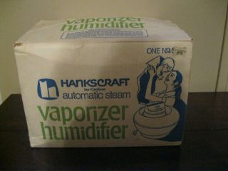 Vintage Hankscraft Hot Steam Vaporizer Gerber 5592.  Box And Instructions.