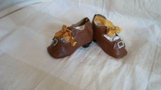 LEATHER ANTIQUE SHOES FOR YOUR FRENCH OR GERMAN ANTIQUE DOLL 2