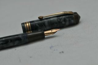 Lovely Vintage Conway Stewart Number 388 Fountain Pen – Blue Marbled -