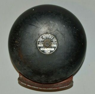 Vintage Alarm Bell Industrial Rv8 The Autocall Co Usa Cast Iron 24 Amps 26 Watts