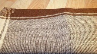 6 Vtg MCM Tampella Linen Placemats Finland Brown And White 2