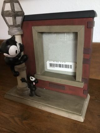 Vintage 90’s Felix The Cat And Moose Resin Picture Frame With Light Pole Michel