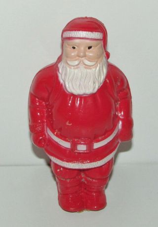 4 " Irwin Celluloid Plastic Santa Claus Vintage Christmas Figure