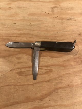 Vintage Ww2 Camillus Tl - 29 Electrician Lineman Tool Pocket Knife 2 Blades
