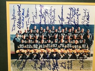 Green Bay Packers 1966 Bowl I Team Signed Photo 24 Players (9 Hof) Jsa Loa
