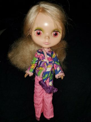 1972 Kenner Blythe Doll Blonde with Lounging Lovely Outfit tagged 6 Lines 3