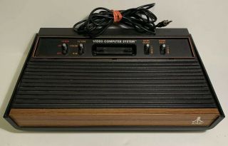 Vintage Atari 2600 Vcs Video Game 4 Switch Console Only And Fine