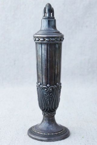 Vintage Art Deco Era Ronson Juno Silver Plate Candlestick Table lighter 6¼ 