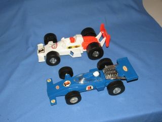 2 Plastic Indy 500 Race Car Souvenirs From Indianapolis Motor Speedway Museum
