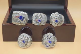 5 Ring 2001 2003 2004 2014 2018 England Patriots Championship Ring - - - -
