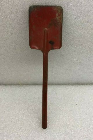 Vintage Ohio Art Red Blue Sand Shovel Toy Beach Item Toy Shovel 10 " Tin Metal