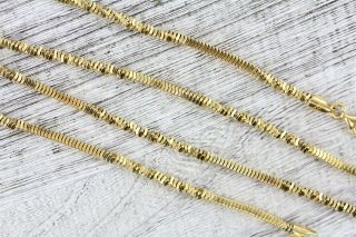 Vintage Veronese Sterling Silver 925 Gold Vermeil Necklace Chain Luxury 24 "