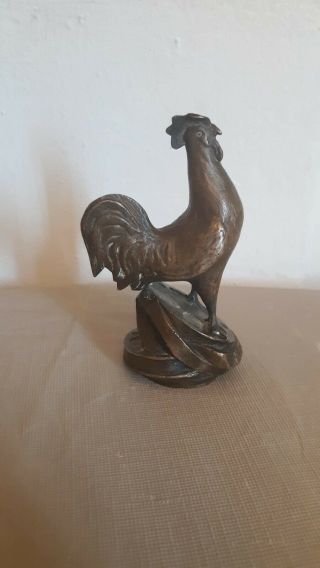 Antique Pathe Freres Phonograph Records Music Rooster Bronze Rare Fast
