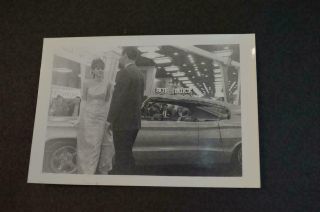 Vintage Car Photo Pretty Girl W/ 1965 Dodge Charger Chicago Auto Show 942020