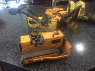 Vintage Tonka Trucks With Hubley Road Grader And Ford Tractor 2