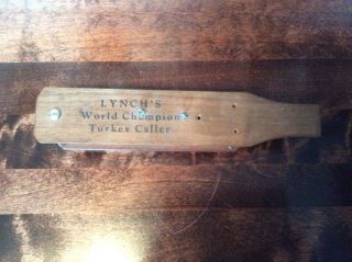 Vintage - Lynch’s “ World Champion Turkey Box Caller “ Liberty Miss.