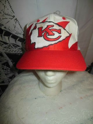 Vintage 90s Nfl Kansas City Chiefs Embroidered Arrowhead Snapback Cap
