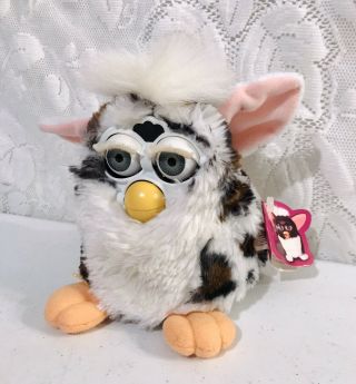 Tiger Vintage Furby Snow Leopard Spots Tiger Electronics 1998 With Tag