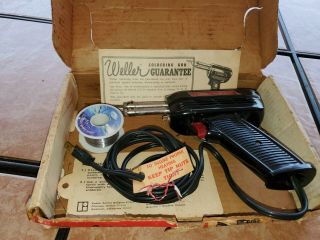 Vintage Weller Soldering Gun Kit Model 8200k W/ Orig.  Box & Instructions,  Solder
