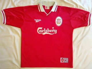 Vintage Liverpool 1996/1997/1998 Reebok Home Football Soccer Shirt Jersey Ynwa