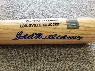 Ted Williams Autograph Signed Louisville Slugger 35 " Full Size Bat Jsa Loa Hof