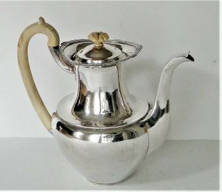 Russian Imperial 84 Silver Tea / Coffee Pot Sazikov Moscow 1838 662 Gr.