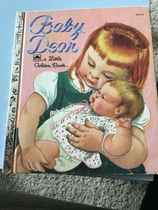 Vintage 1962 A Little Golden Book " Baby Dear " By Esther Wilkin (vogue Doll)