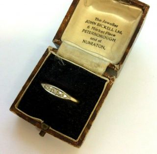 Antique 18ct Gold 5 Stone Diamond Ring