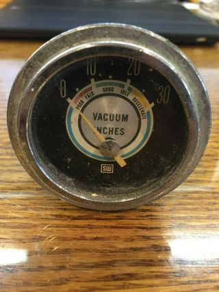 Vintage Stewart Warner Vacuum Gauge Have Two
