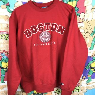 Vintage Boston University Champion Sweatshirt Crewneck Size Medium